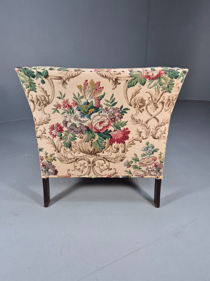 Vintage Danish Lounge Chair Floral Cotton Upholstery 1970s Retro EB07869 MNOR - UKDK FURNITURE