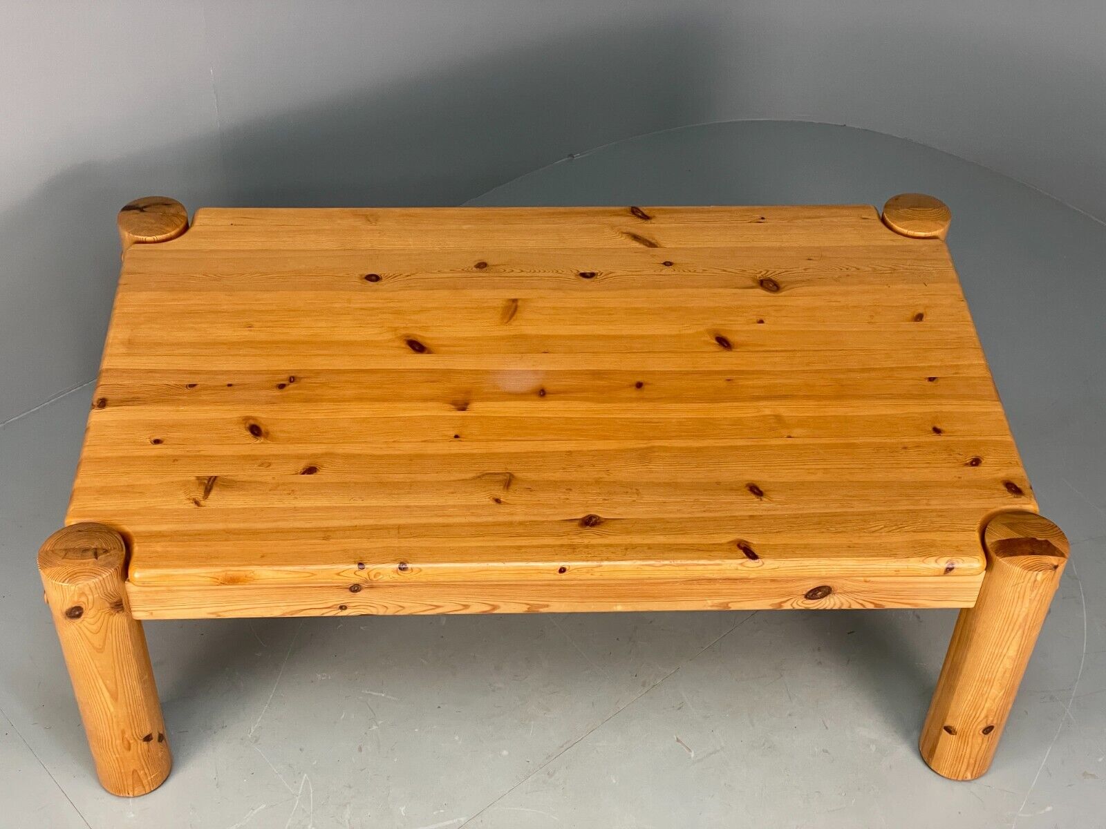 Large 1980s Scandinavian Solid Pine Coffee Table EB7557 MWOO - UKDK FURNITURE