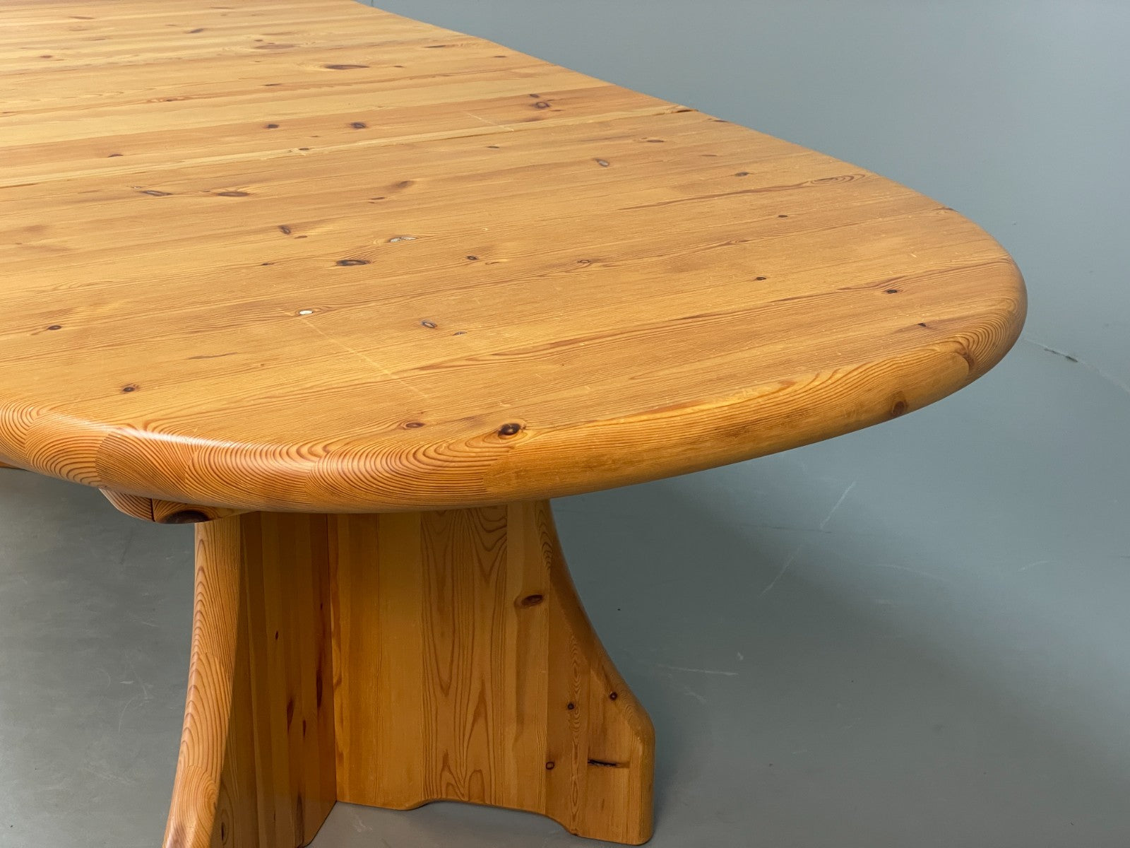 Chunky Pine Dining Table Extending Vintage Danish Retro 1990s EB10858 MWOO11