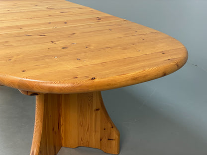 Chunky Pine Dining Table Extending Vintage Danish Retro 1990s EB10858 MWOO11