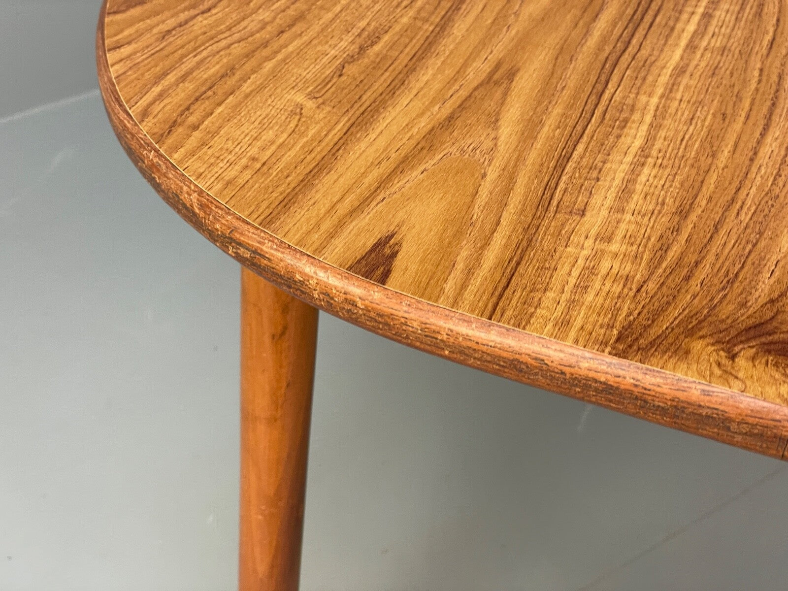 Vintage 1960s Dining Table Formica Beech Mid Century By P I Dinette EB9823 MWOO - UKDK FURNITURE