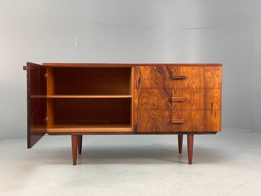 Vintage Danish Sideboard 1970s Mid Century Style Shelving Drawers EB8828 MWOO1