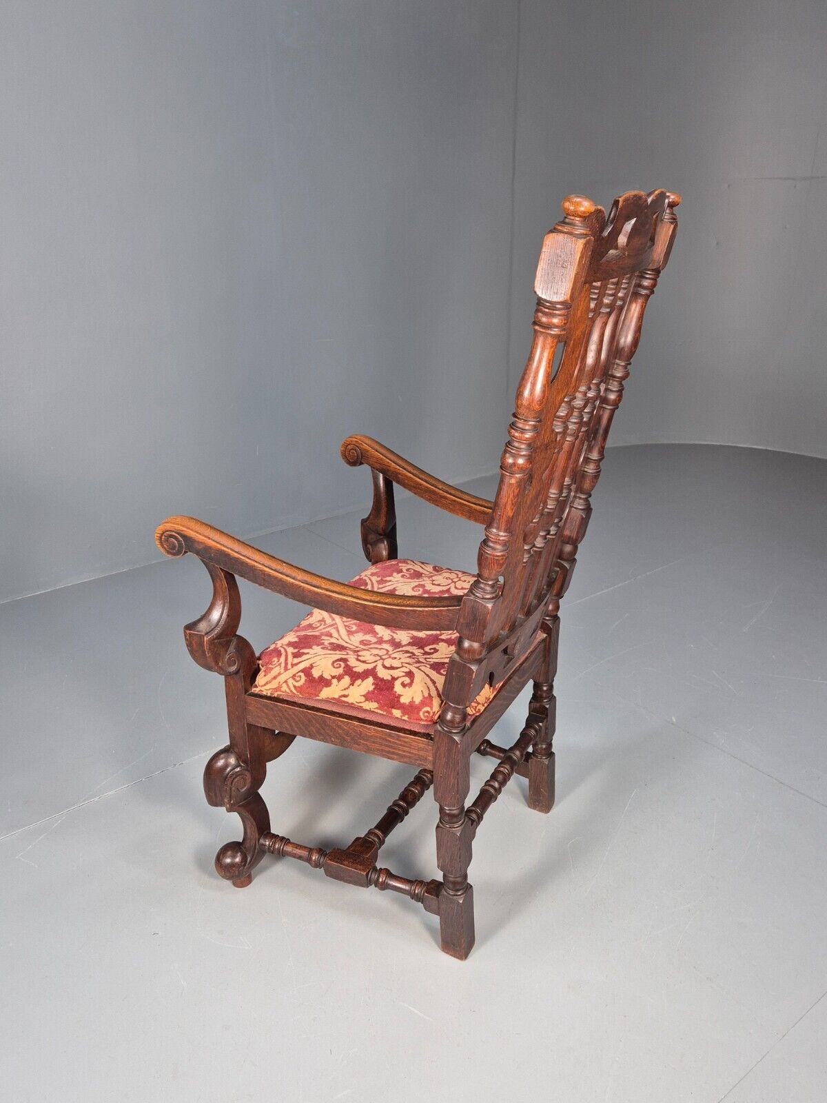 Vintage Antique Carver Chair Baroque Carved Oak Osborne 1890s EB9167 VCAR - UKDK FURNITURE