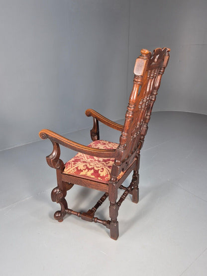Vintage Antique Carver Chair Baroque Carved Oak Osborne 1890s EB9167 VCAR - UKDK FURNITURE
