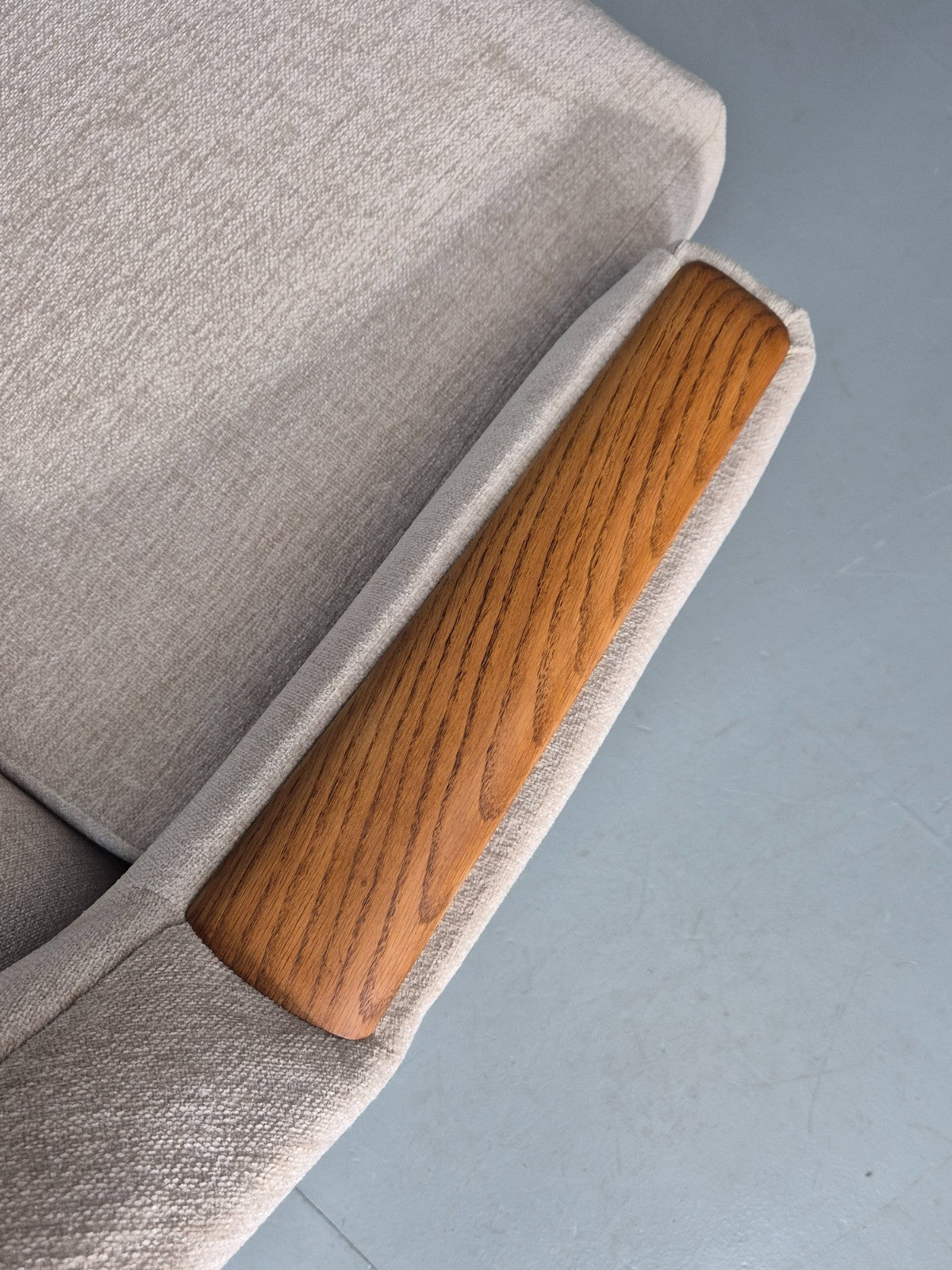 Vintage Danish Mid Century Lounge Chair Teak Frame New Upholstery EB11777 MNOR10