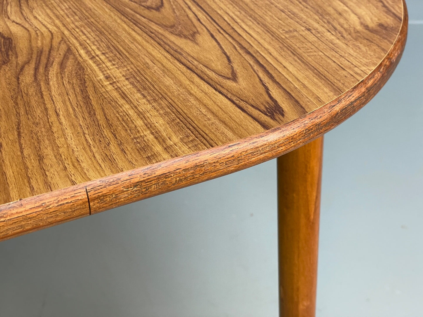 Vintage 1960s Dining Table Formica Beech Mid Century By P I Dinette EB9823 MWOO - UKDK FURNITURE