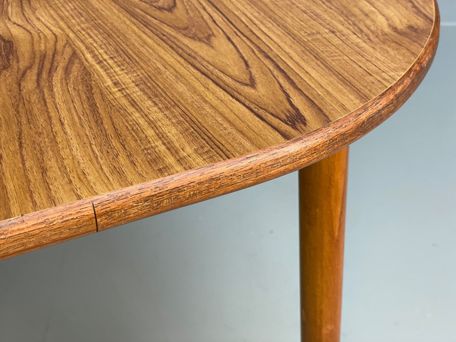 Vintage 1960s Dining Table Formica Beech Mid Century By P I Dinette EB9823 MWOO - UKDK FURNITURE