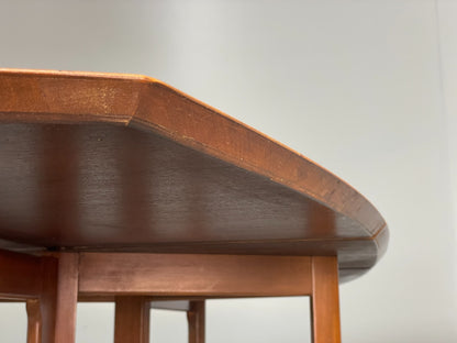 Vintage Drop Leaf Dining Table By Harris Lebus Walnut & Beech 1960s EB10675 MWOO12