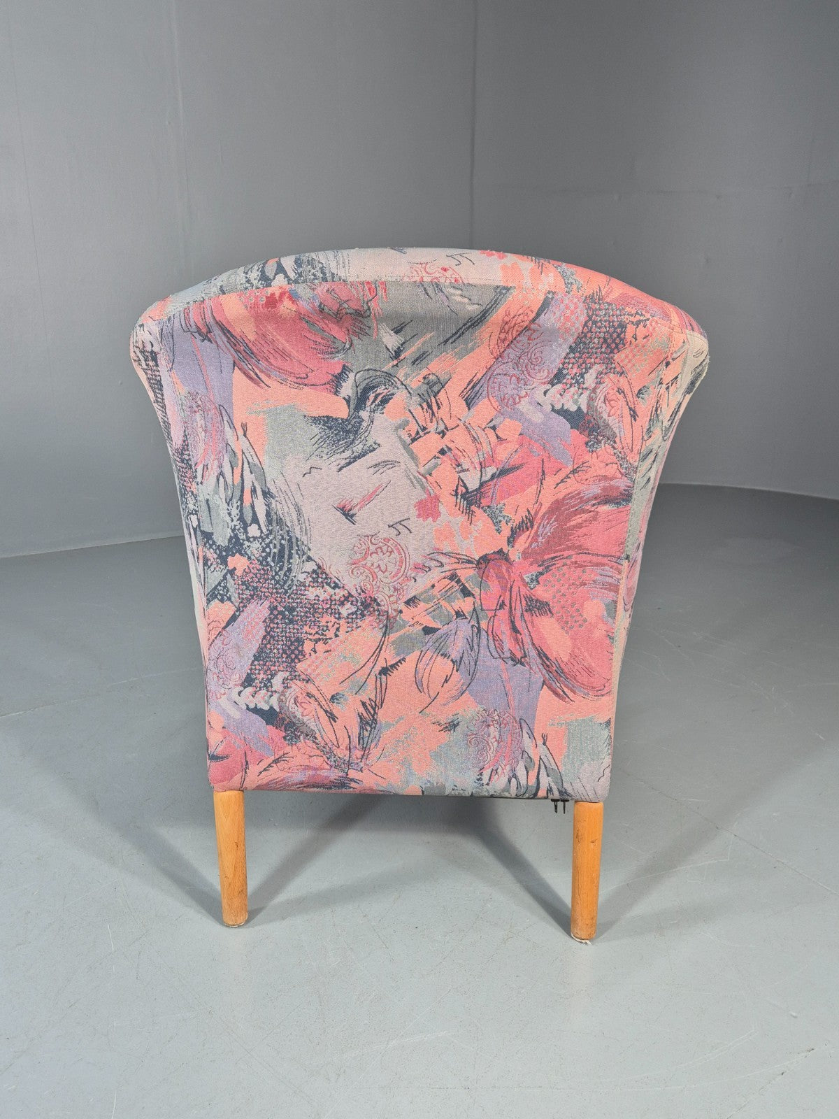 Vintage Tub Chair Stouby Multicoloured Danish Retro 1980s EB11347 MNOR9