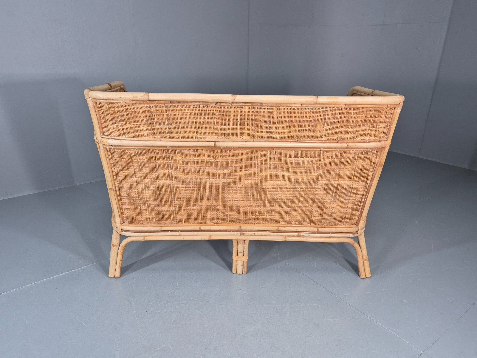 Vintage Rattan Two Seat Sofa 1970s Style Retro  EB11220 VBER11