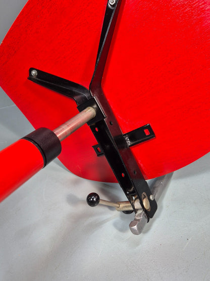 1960s Kevi Task Desk Chair Jorgen Rasmussen MCM Danish Retro Red EB10814 MSWI10