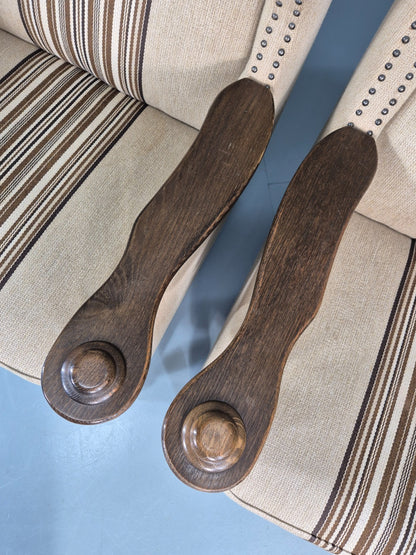 2 Retro Lounge Chairs Danish 1970s Design Kjaernulf Stylings  EB10781 VCLO6