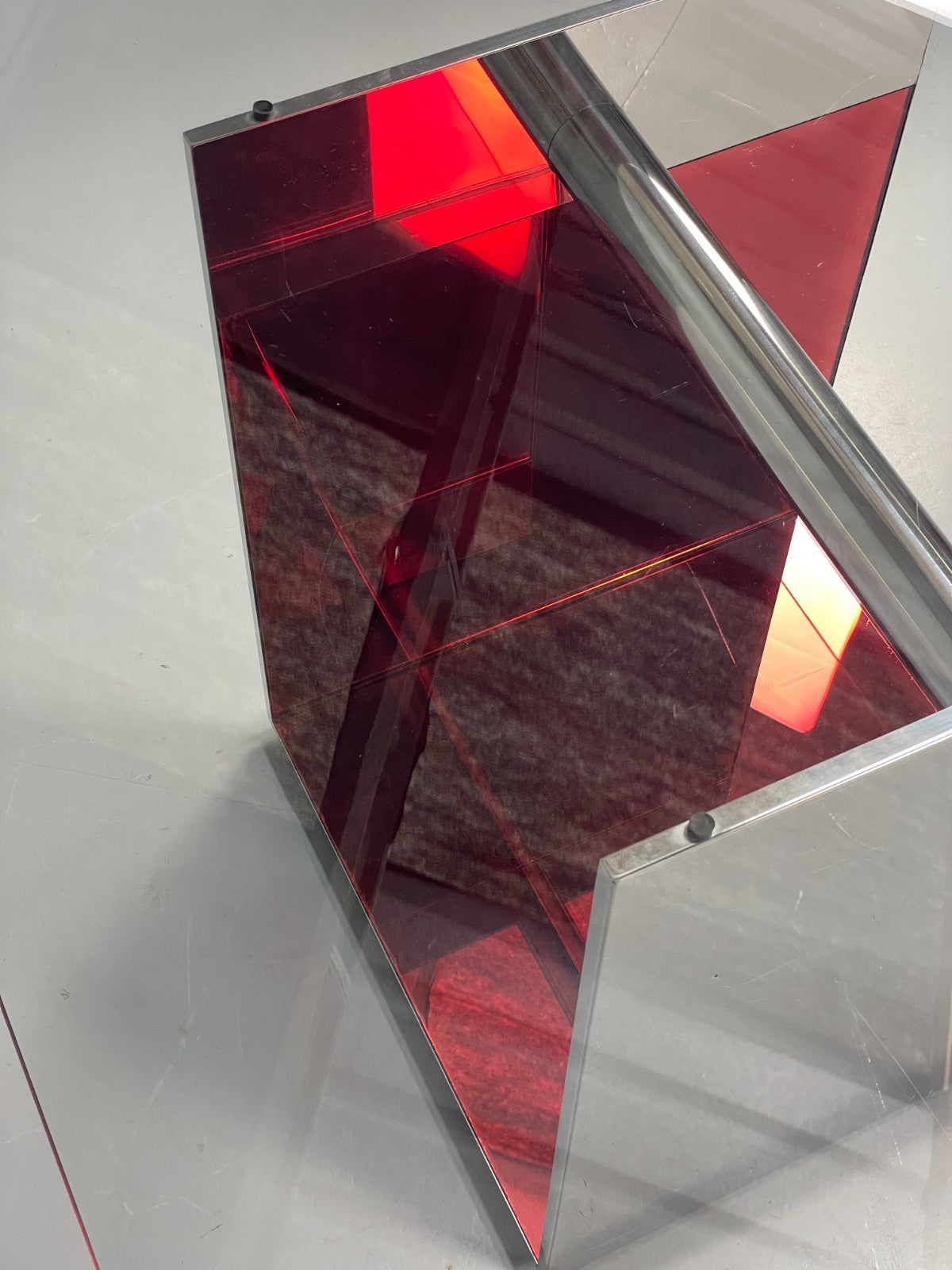 Italian Glass Dining Table By Gabriele Buratti For Acerbis Modern EB11492  MWOO18