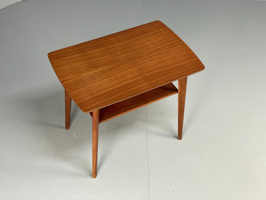 Vintage Teak Side Table 1960s Oak Legs Danish Retro EB11493 MWOO1