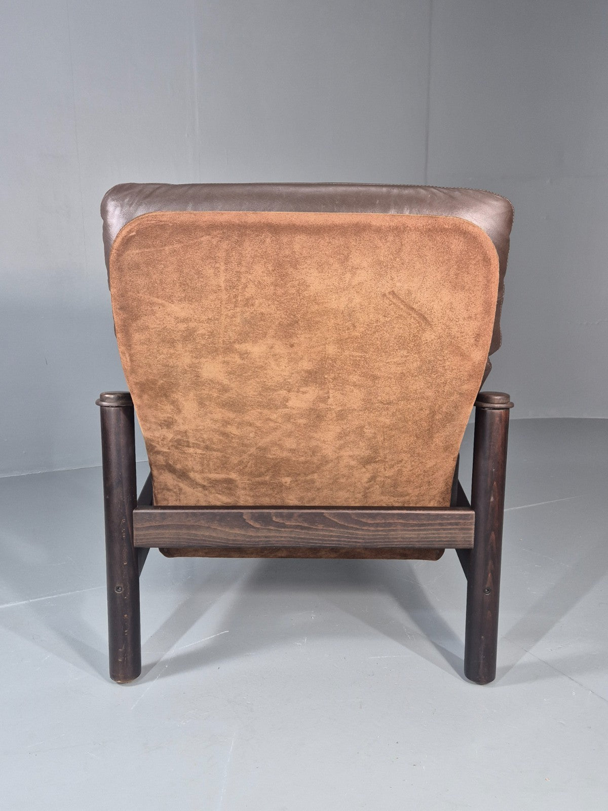 Vintage Leather Lounge Chair Gehl and Nissen Jeki Mid Century Retro EB11480 MNOR9