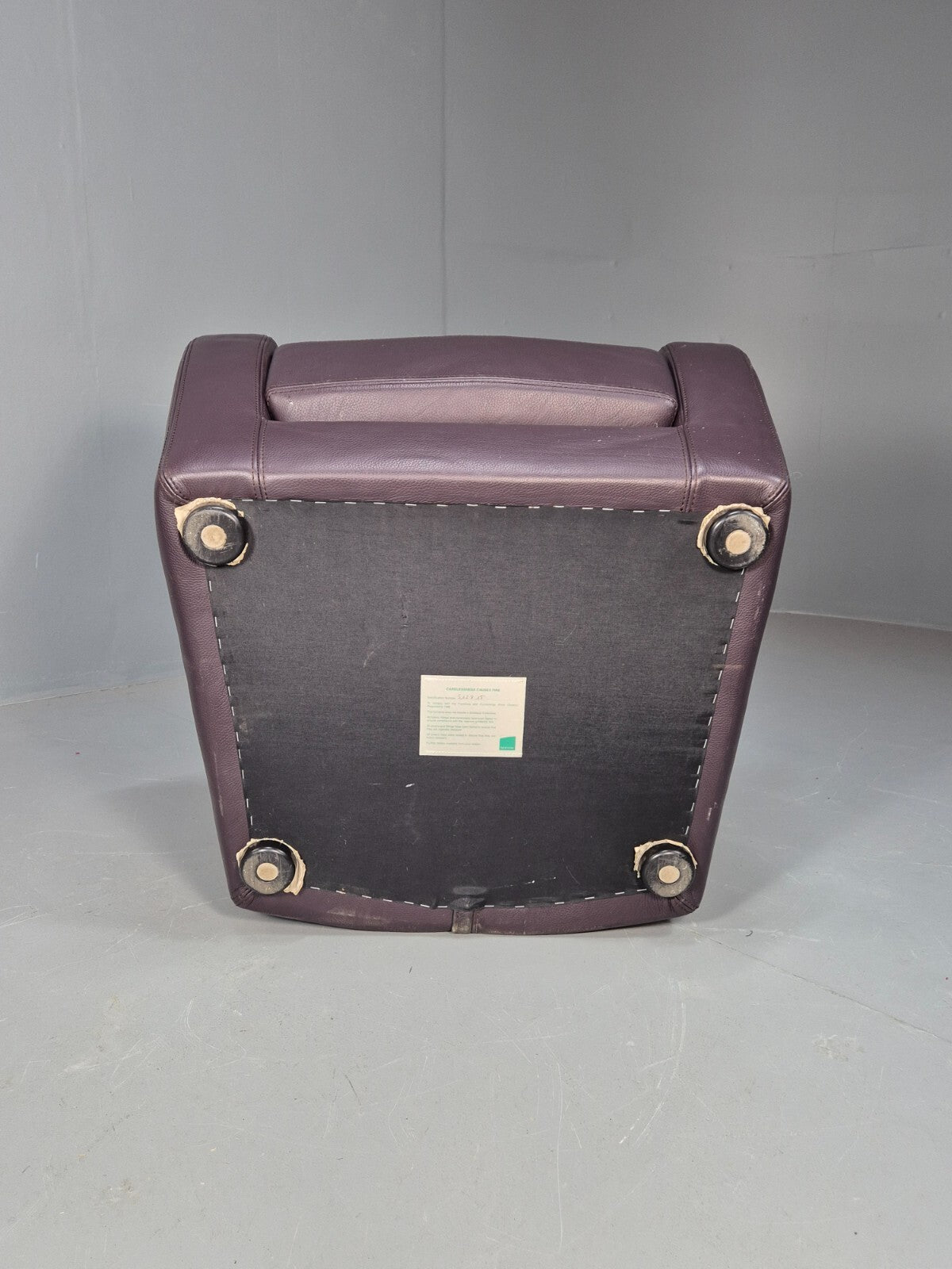 A Vintage Ligne Roset Jonathan Burgundy Leather Club Chair EB9458 MNOR - UKDK FURNITURE