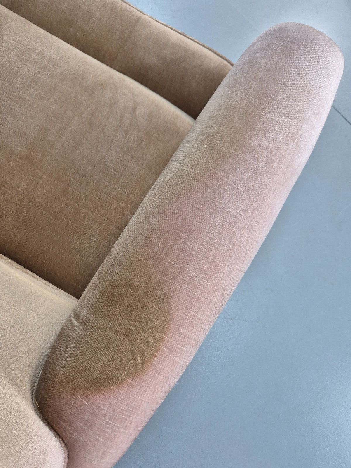 1970s Gold Velour Luxury Three Seater Settee tassels Retro   EB10632 V3SS12