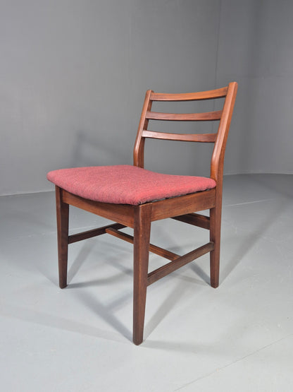 Danish Mid Century Dining Chair in Teak 1970s New Upholstery Retro EB11525 MDIN0