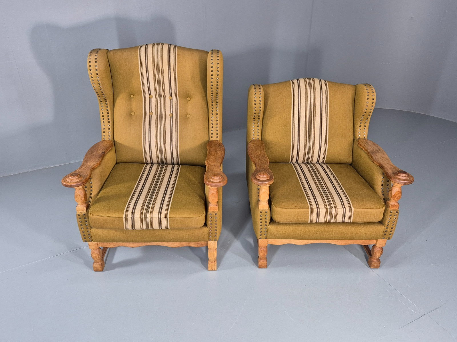 Kjaernulf Style high and Low Back Lounge Chairs 1970s Denmark Retro EB11310 MNOR3