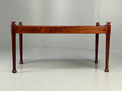 Vintage Danish Side Table - 1960s Mid Century Dark Wood EB10834 MWOO2