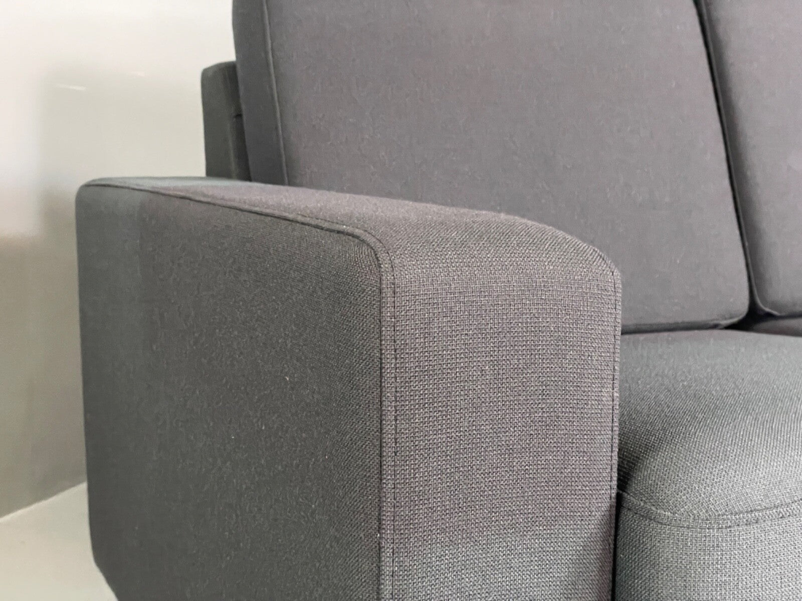 Modern Danish Sofa by Hurup Slate Grey Fabric Beech 1980s Style EB6120 M3SS4