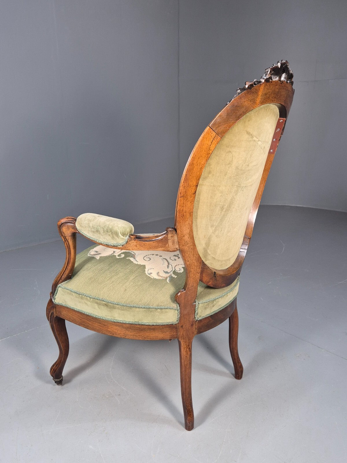 Vintage Danish Fauteuil Rococo French Style 1900s Revival Antique EB9601 VCAR - UKDK FURNITURE