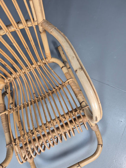 Vintage Cane Rocking Chair Retro Seating EB8875 VBER - UKDK FURNITURE