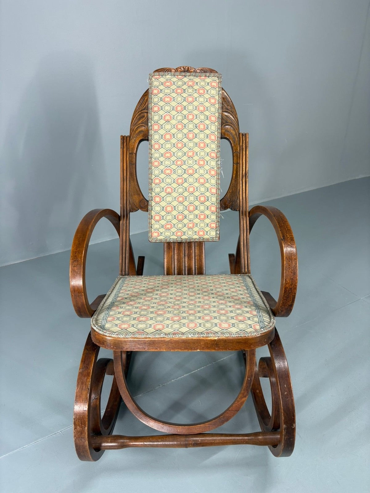 Antique Art Deco Rocking Chair 1920s Thonet Style EB10991 VWOO4