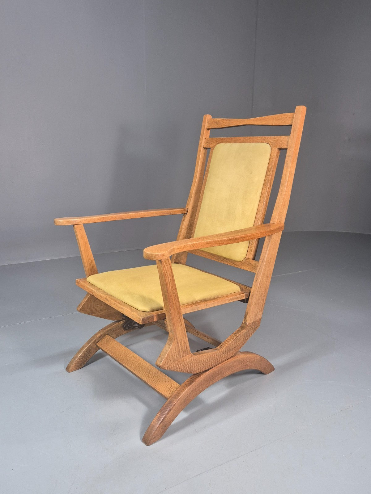 Vintage Scandinavian Rocking Chair Oak Frame 1970s Retro MCM  EB10731 MNOR0