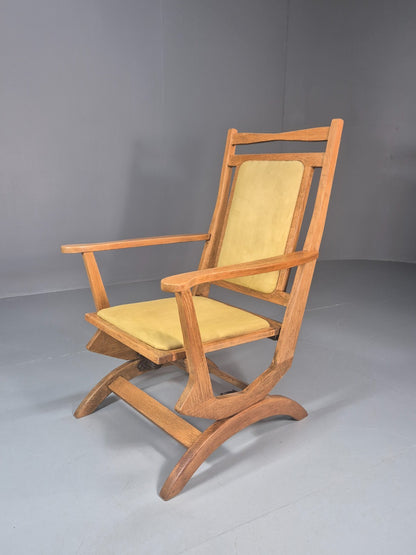Vintage Scandinavian Rocking Chair Oak Frame 1970s Retro MCM  EB10731 MNOR0