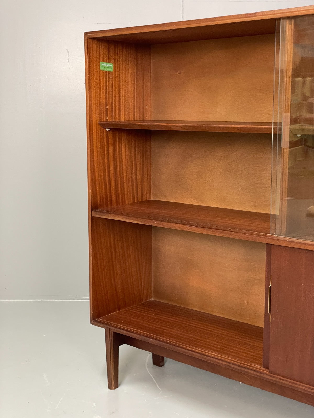 Vintage 1960s Glazed Cabinet Mid Century Beaver & Tapley Bookcase EB11536 MWOO11