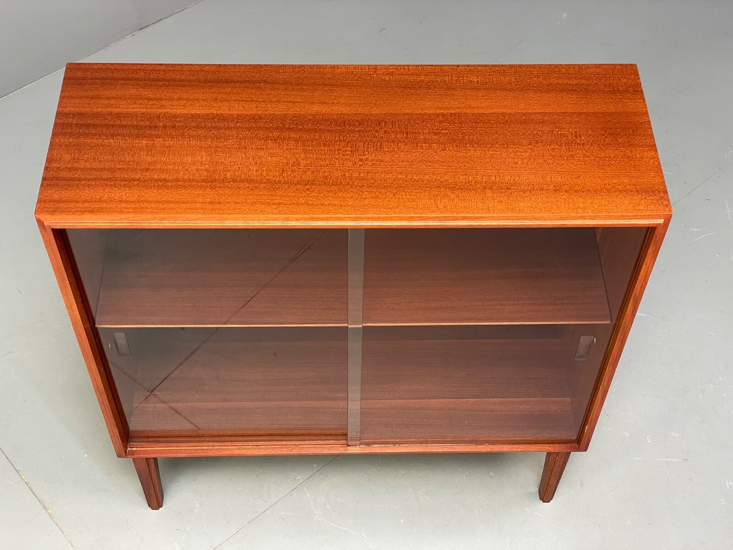 Vintage Teak Glazed Bookcase By Beaver & Tapley EB9503 MWOO - UKDK FURNITURE