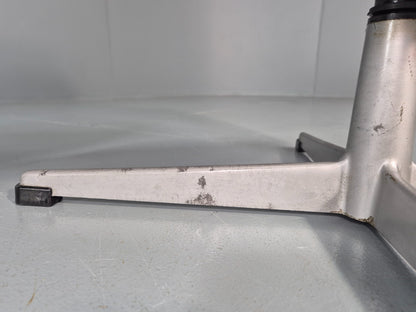 2 Swedish Swivel Chairs 1960s Retro Silver Blue Velvet Upholstery  EB10723 MNOR6