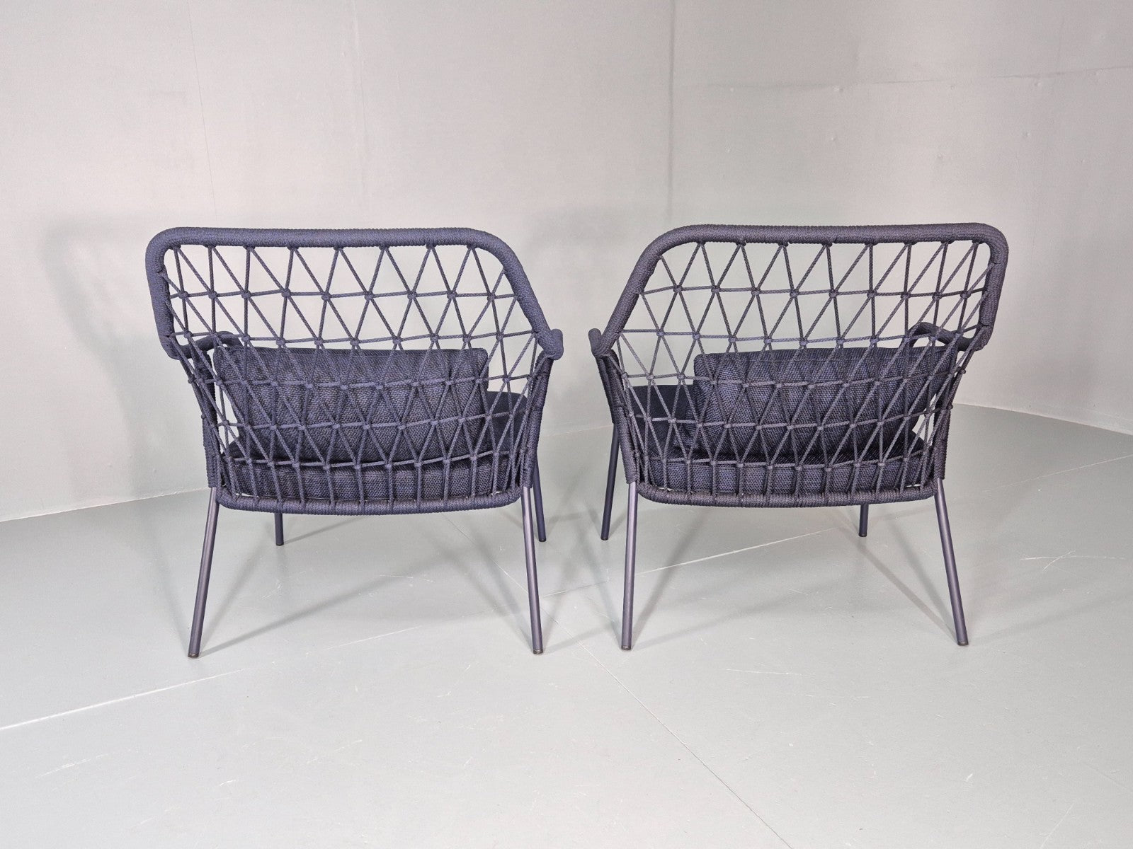 2 Pedrali Panarea 3679 Chairs Modern Design Blue Italian  EB11430 MNOR15