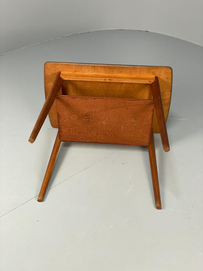 Vintage Teak Side Table 1960s Oak Legs Danish Retro EB11493 MWOO11