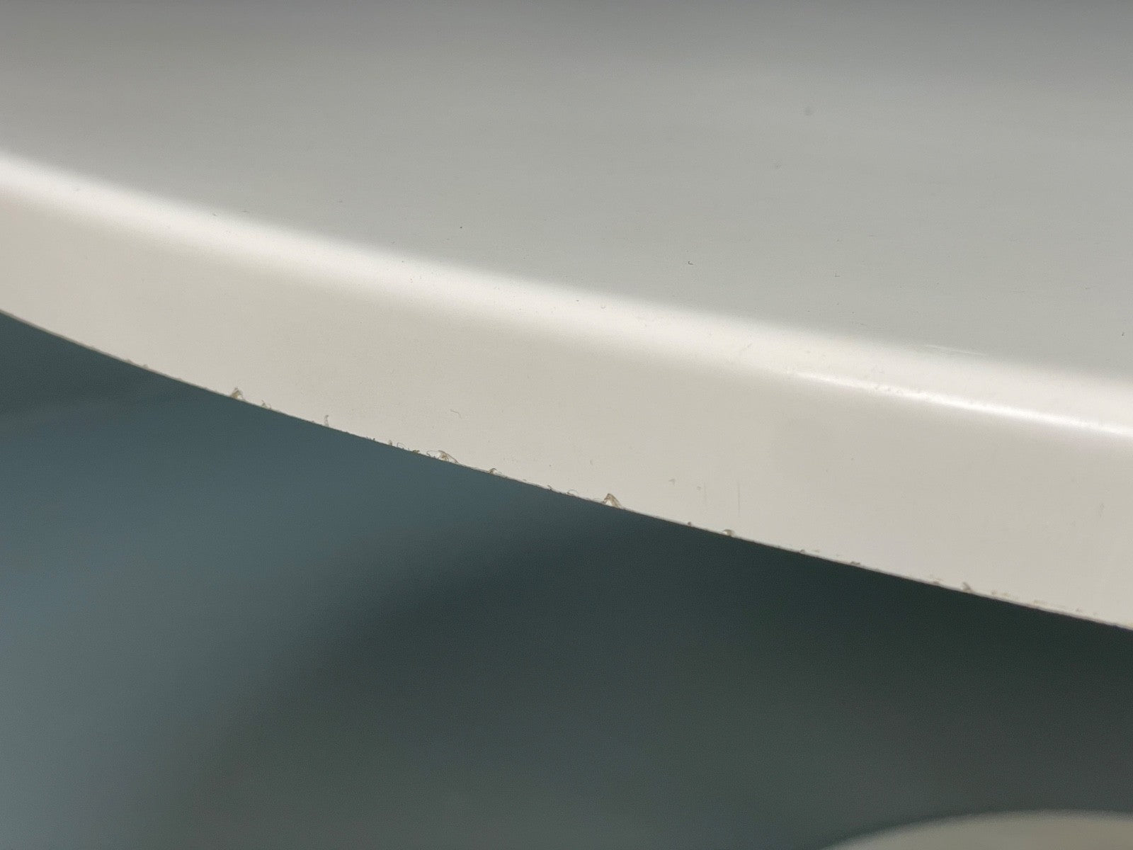 Vintage Round Coffee Table White Fibreglass 1970s Tulip Style EB11237 MWOO9