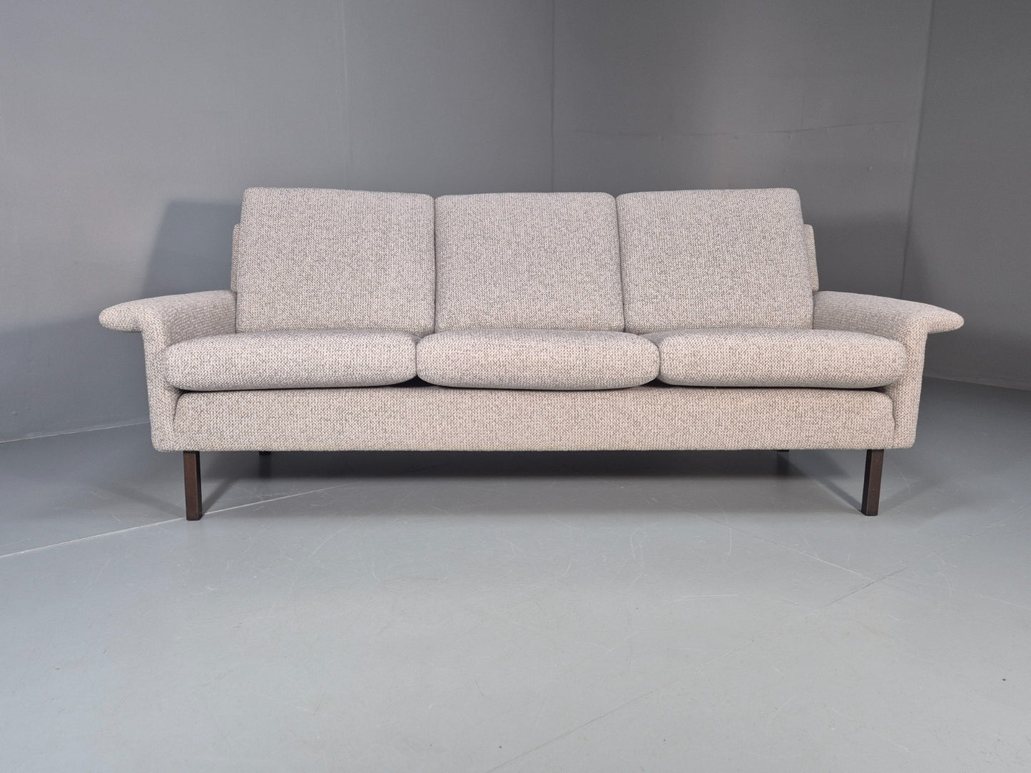 Fritz Hansen Three Seater Sofa by Arne Vodder New Upholstery MCM EB10970 M3SS4