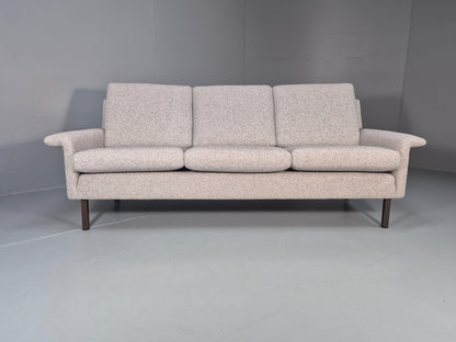 Fritz Hansen Three Seater Sofa by Arne Vodder New Upholstery MCM EB10970 M3SS4