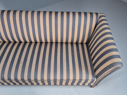 Vintage Danish 1950s Striped Sofa Mid Century Modern Shape Retro EB9559 M3SS - UKDK FURNITURE