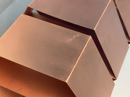 Hexagonal Wall Shelving Rose Gold Modern Metal EB10592 MWOO16