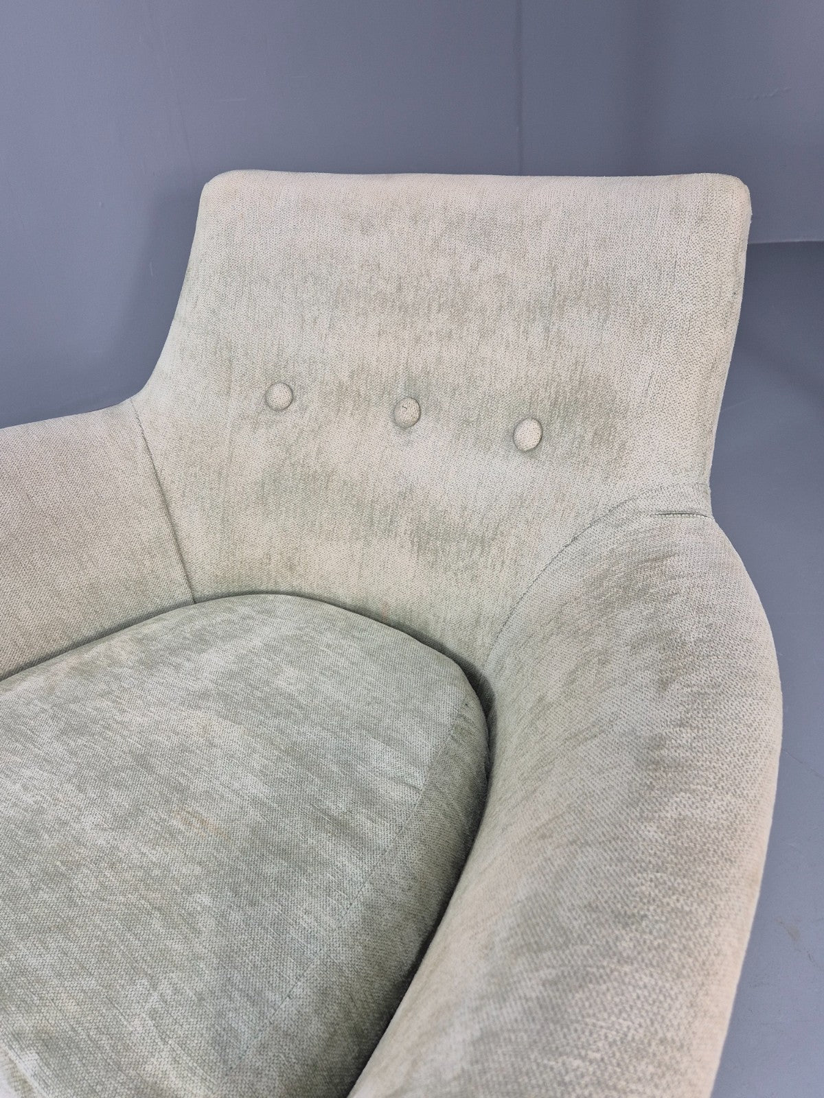 Mid Century Scandinavian Lounge Chair 1960s Retro Green  EB11090 MNOR16