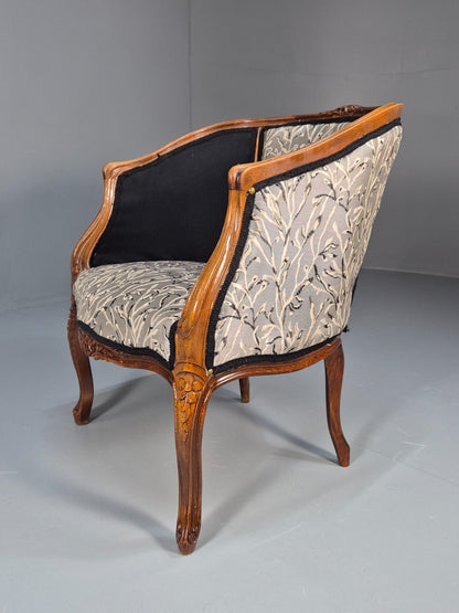 Vintage Rococo Lounge Chair French Style Danish Made 1970s Retro EB9651 VCLO - UKDK FURNITURE