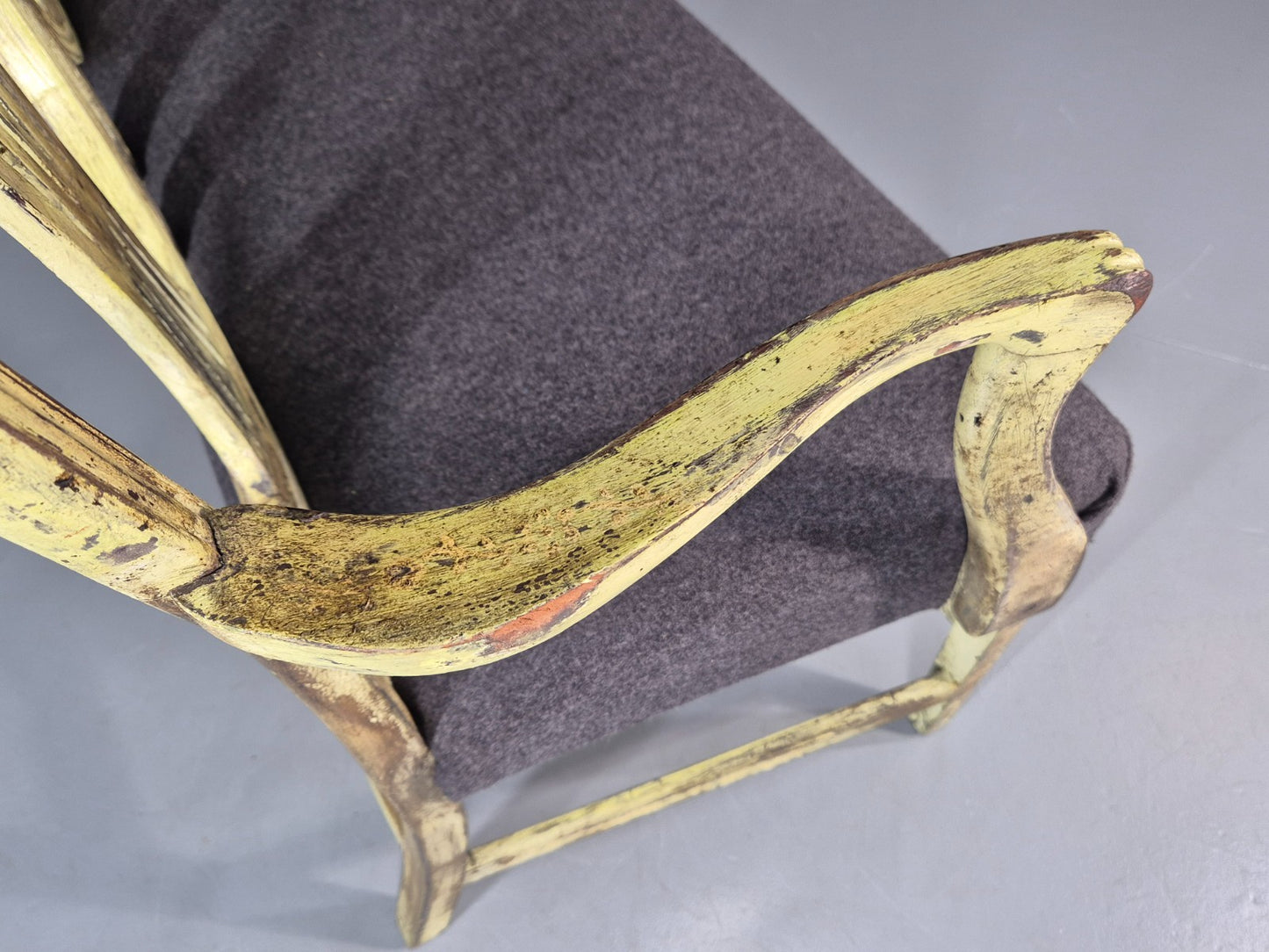 Hepplewhite Three Seater Settee New Grey Upholstery Reproduction  EB10993 VWOO11