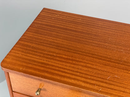 Vintage Austinsuite Chest Of Drawers Walnut Brass Handles 1960s EB10677 MWOO7