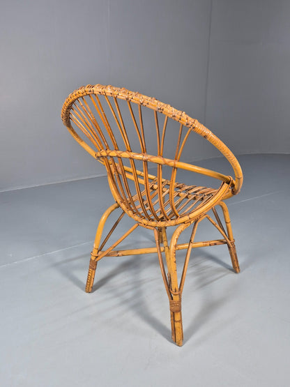 1950s Cane Work Circle Chair  Original Condition Retro EB10643 VBER6