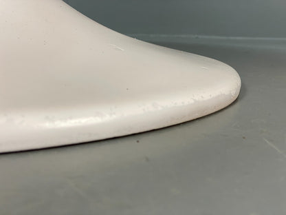 Vintage Round Coffee Table White Fibreglass 1970s Tulip Style EB11238 MWOO2