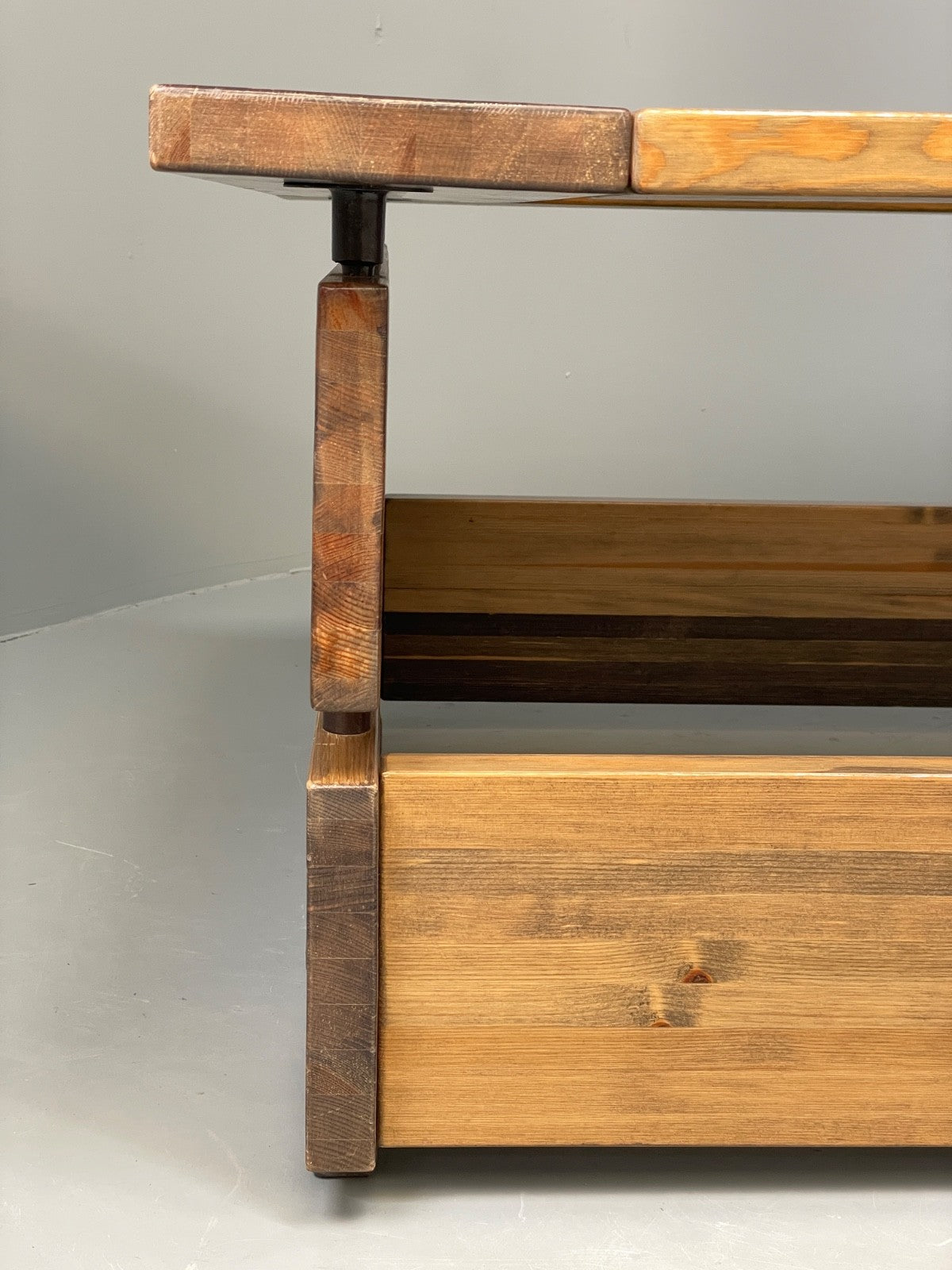 Vintage 1970s Coffee Table Pine & Glass By Hameen Kalustaja Finland EB11176 MWOO3