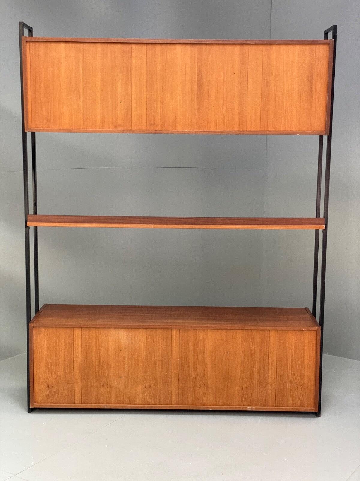 Vintage Modular Teak Wall Unit By Interflex 1960s Retro Drawers EB9822 MWOO - UKDK FURNITURE