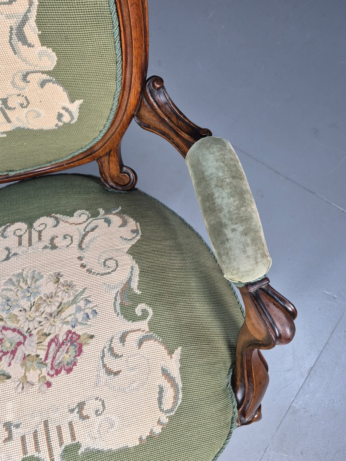 Vintage Danish Fauteuil Rococo French Style 1900s Revival Antique EB9601 VCAR - UKDK FURNITURE