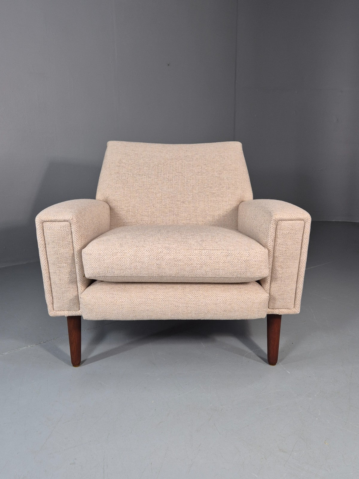 Mid Century Danish Lounge Chair 1960s Vintage Thams Reupholstered   EB11261 MNOR2